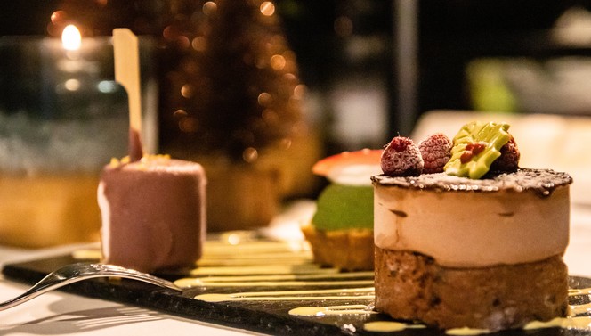 Weihnachtsdessert, Restaurant, van der valk 